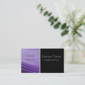 Modern Green Stripes Visitekaartje 3 (Staand voorkant)