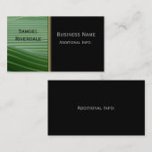 Modern Green Stripes Visitekaartje 3 (Voorkant / Achterkant)