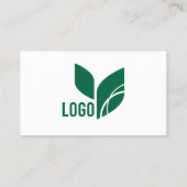 Modern Green Swirl Employee Visitekaartje (Achterkant)