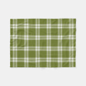 Modern Green Tartan Pset Fleece Blanket (Voorkant (Horizontaal))
