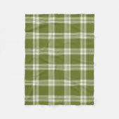 Modern Green Tartan Pset Fleece Blanket (Voorkant)