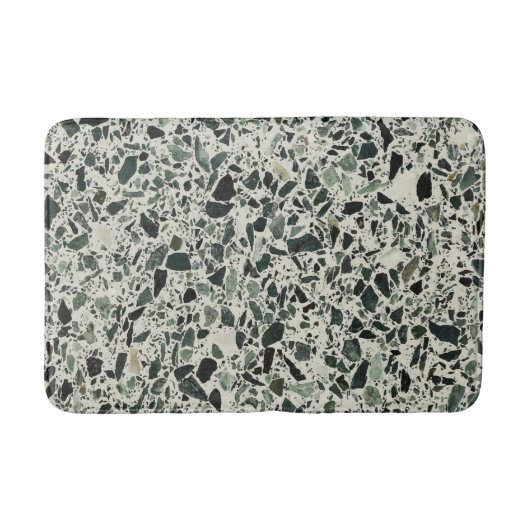 Modern Green Terrazzo Badmat (Voorkant)
