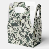 Modern Green Terrazzo Bedankdoosjes (Geopend)