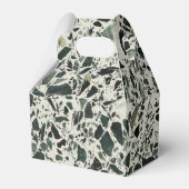 Modern Green Terrazzo Bedankdoosjes (Voorkant Zijde)