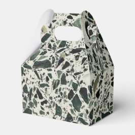 Modern Green Terrazzo Bedankdoosjes