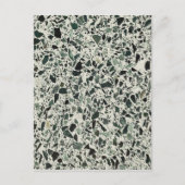Modern Green Terrazzo Briefkaart (Voorkant)