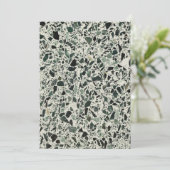 Modern Green Terrazzo Kaart (Staand voorkant)