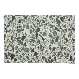Modern Green Terrazzo Kussensloop