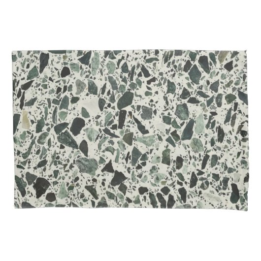 Modern Green Terrazzo Kussensloop (Voorkant)