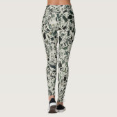 Modern Green Terrazzo Leggings (Achterkant)