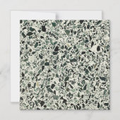 Modern Green Terrazzo Magnetische Uitnodiging (Voorkant)