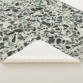 Modern Green Terrazzo Sherpa Deken (3/4)