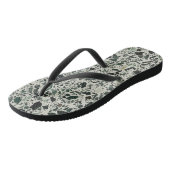 Modern Green Terrazzo Teenslippers (Schuin)