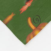 Modern Green | THANKSGIVING | Pompoen Fleece Deken (Hoek)