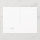 Modern Green Tropical Leaves Wedding Uitnodiging Briefkaart (Achterkant)