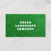 Modern Green Turf Installer Landscaper Gardener Bu Visitekaartje (Voorkant)