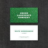 Modern Green Turf Installer Landscaper Gardener Bu Visitekaartje