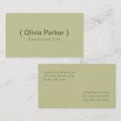 Modern Green Visitekaartje (Voorkant / Achterkant)