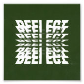 Modern Green Wall Art with Rotating Text - soccer  Foto Afdruk (Voorkant)