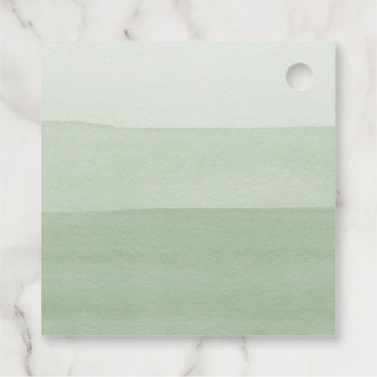 Modern Green Wedding Bedankjes Labels (Achterkant)