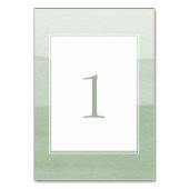 Modern Green Wedding Kaart (Voorkant)