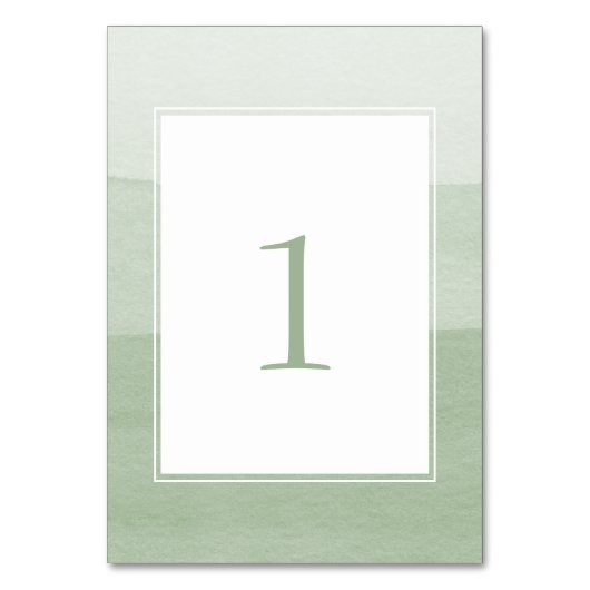 Modern Green Wedding Kaart (Voorkant)