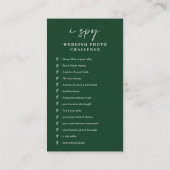 Modern Green Wedding Leg de liefde QR Code Informatiekaartje (Achterkant)