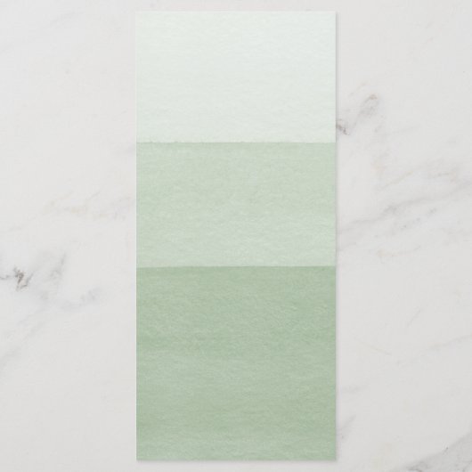 Modern Green Wedding Menu (Achterkant)