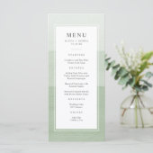 Modern Green Wedding Menu (Staand voorkant)