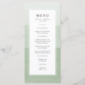 Modern Green Wedding Menu (Voorkant)
