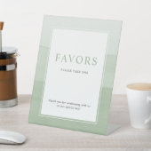 Modern Green Wedding Reclamebord Met Voetstuk (Insitu)