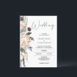 Modern Green White Protea Wedding Invitation Kaart<br><div class="desc">Modern Green White Protea Wedding Invitation Elegant en modern themed bruiloft nodigt uit tot een bloemige schikking met witte proteasen. De calligrafische rubriek is een afbeelding dat kan worden verwijderd. De rug van de uitnodiging is een schaduw van groen nochtans kan de kleur worden veranderd. Dit ontwerp is ideaal voor...</div>