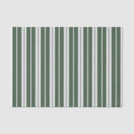 Modern Green White Striped Tissuepapier