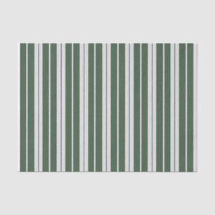 Modern Green White Striped Tissuepapier