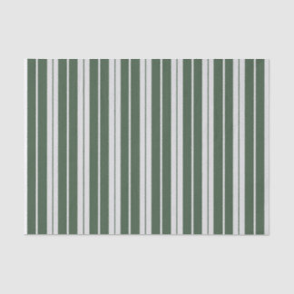 Modern Green White Striped Tissuepapier
