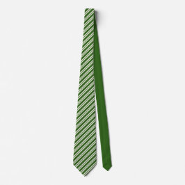 Modern green &white stripes groomsman wedding  stropdas