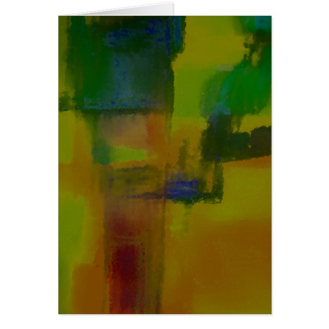 Modern Green Yellow Abstract (Voorkant)