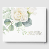 Modern Greenery Bloemen Bruids bruiloft gastenboek (Achterkant)