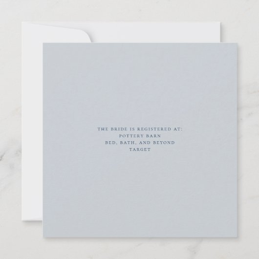 Modern Greenery Blue en Gold Vrijgezellenfeest Kaart (Achterkant)