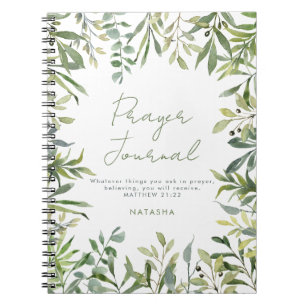 Modern Greenery Christelijk Prayer Journal Notitieboek