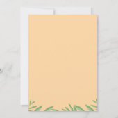 Modern Greenery Elephant Neutral Baby shower Invit Kaart (Achterkant)