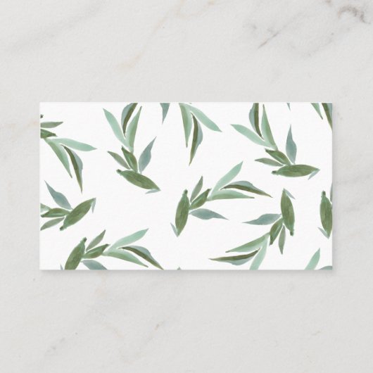 Modern Greenery Flat Place Card Plaatskaartje (Achterkant)