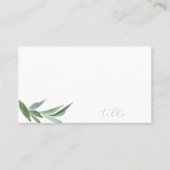 Modern Greenery Flat Place Card Plaatskaartje (Voorkant)