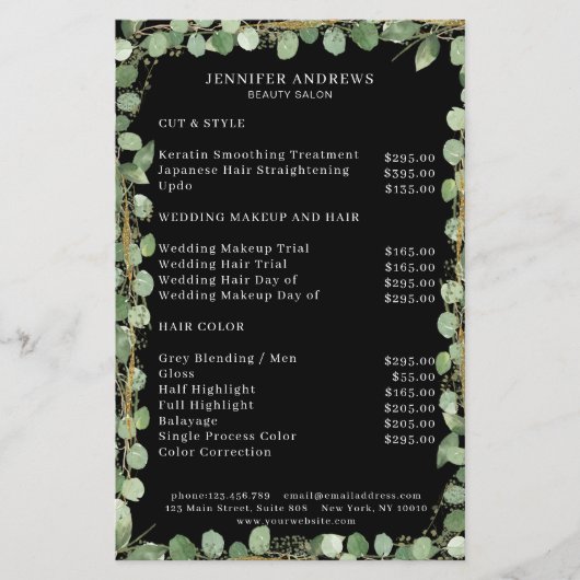 Modern, Greenery Flyer (Voorkant)