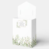 Modern Greenery Foliage Wedding Favor Box Bedankdoosjes (Geopend)