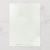 Modern Greenery Gold Geometric Rustic Wedding Informatiekaartje (Achterkant)