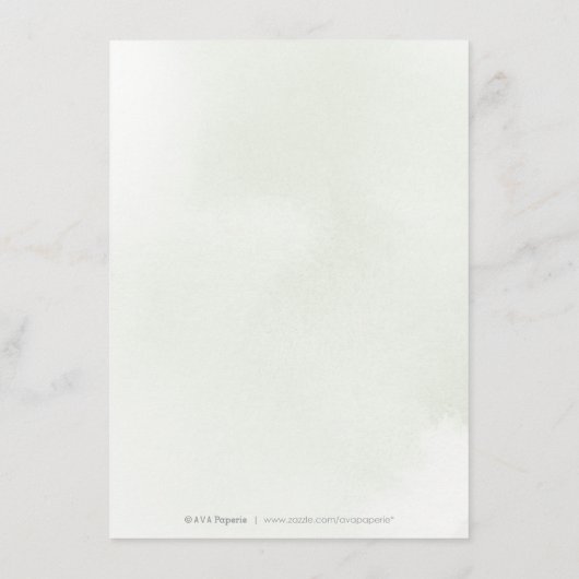 Modern Greenery Gold Geometric Rustic Wedding Informatiekaartje (Achterkant)