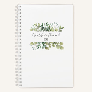 Modern Greenery Gratitude Journal White Notitieboek