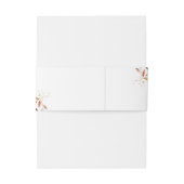 Modern Greenery Herfst rustieke bruiloft Uitnodigingen Wikkel (Achterkant Voorbeeld)