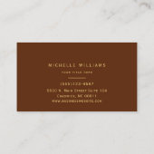 Modern Greenery Leaf Abstract Visitekaartje (Achterkant)